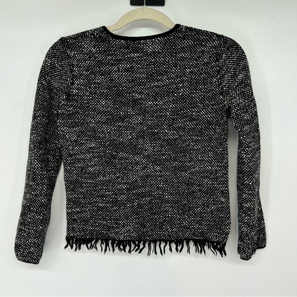 Theory Vendla Tweed Fringed Sweater - Picture 6 of 6